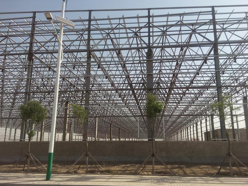 泊头汽车工业厂房网架